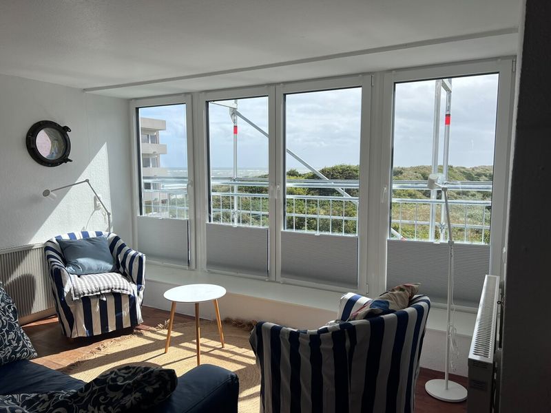 Wangerooger Wohlfühltraum mit Blick auf Nordsee aus jedem Fenster.